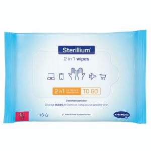 STERILLIUM 2in1 wipes Hand- u.Flächendesinfektion