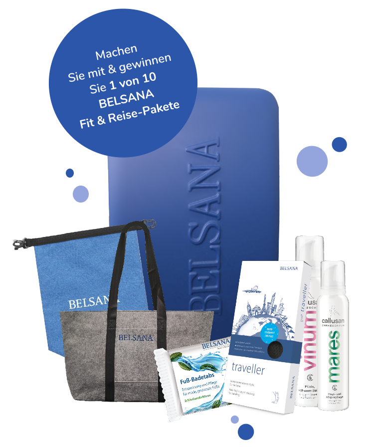 Mitmachen und BELSANA Fit & Reise-Paket gewinnen